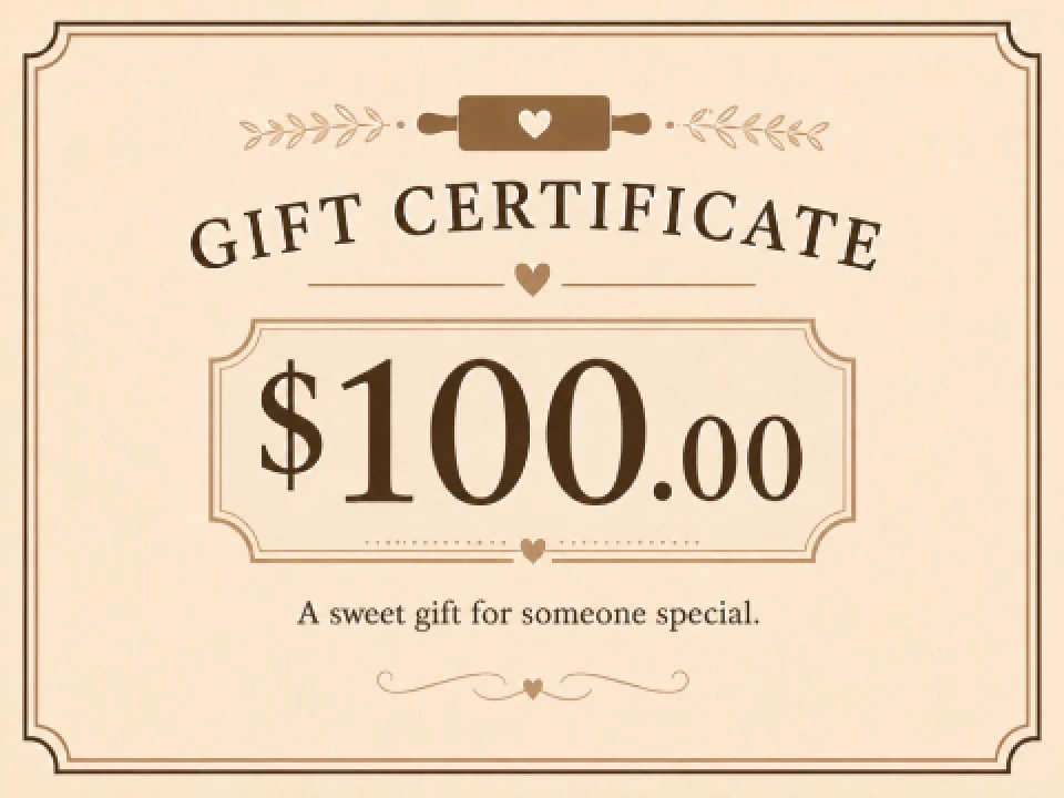 $100 Gift Certificate