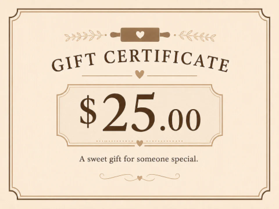 $25 Gift Certificate